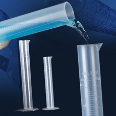 셀엔드 플라스틱 매스 실린더 눈금매스실린더 실험실실린더, 1개, 100ml, 100ml