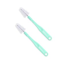 mdmmyshop 長柄奶嘴刷, 2入裝顏色隨機, 1套