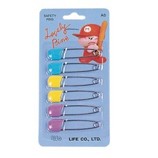 LIFE 徠福 A-6 造型安全別針 (55mm) (6入/卡), 1個