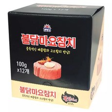 사조 불닭마요참치 100g x 12캔 매콤고소 참치 대용량 매운 반찬 간편식 비상식량 캠핑식품 혼밥 한반찬 즉, 12개