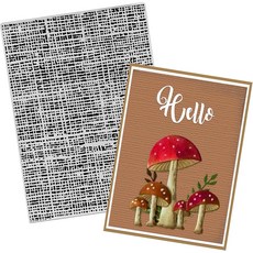 쓰리톨 3D 텍스처 인상 엠보싱 폴더 카드 제작용 라인 배경 빈티지 프레임 DIY 플라스틱 스크랩북 사진 앨범 종이 공예 장식 템플릿 몰드, rain