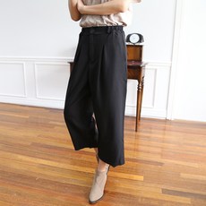 제이로그 핀턱 8부 와이드 팬츠 바지 멜라와이드PT