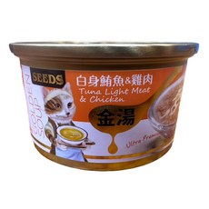 白身鮪魚&雞肉 金湯貓罐頭, 80g, 24個