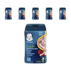 Gerber 嘉寶 嬰兒多穀燕麥糊227g, 6個, 香蕉 蘋果 草莓口味