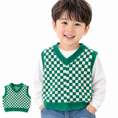 유아 아동 조끼 유아동 주니어 남아 여아 실내 니트조끼