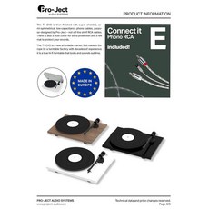 沐耳 Pro-Ject T1 EVO 黑膠唱盤套裝組：含唱片鎮、inakustik唱頭放大器、Tasker訊號線，享受極致黑膠體驗