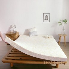 고밀도메모리폼토퍼 안락한 메모리폼토퍼 꿀잠 고밀도 메모리폼 탄탄한 다다미 매트리스, 0.6x2.0m, 2. 고밀도 흰색 자카드 -5cm