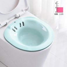 加厚坐浴盆 男女通用 痔瘡專用 免蹲馬桶盆, 青綠色 單盆送掛鉤, 1個