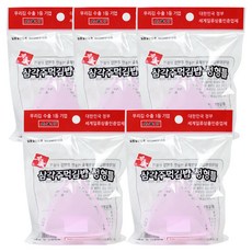 삼각김밥틀 도시락 삼각틀 김밥틀, 핑크, 5개