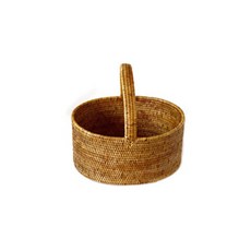 BIK藤編橢圓形野餐籃 小 IT CO 099, 單色, 1個