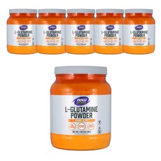 NOW Foods L-麩醯胺酸粉, 1kg, 6罐