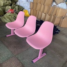 버스정류장 공원 의자 버스 웨이팅 정류장 대기실 야구장 벤치, X. 무광 핑크 3인용 선반