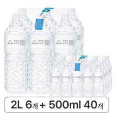 스파클 생수 500mL 40병 + 2L 6병, 1세트