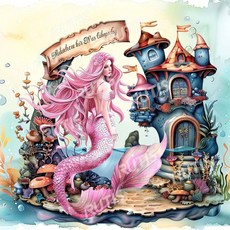 TS 童話0021- 蝶谷巴特餐巾紙/藝術紙 Decoupage napkins/art paper, 1個, 22.5x22.5