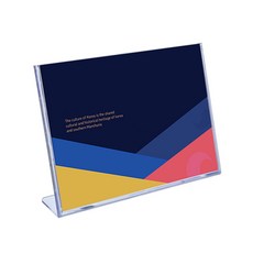 다용도 홍보물쇼케이스 아크릴pop L자형꽂이 A7 가로