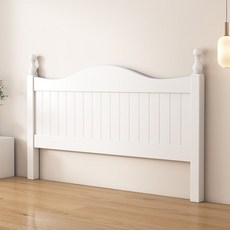 床頭片 床頭板定做实木床头1.5欧式床头板儿童床头靠背双人床头板1.8米榻榻床头, 120山丘款100高(白色)