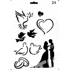 ST-B50-0044 型染版(Stencil) - 蝶古巴特DIY簍空模板，塗鴉繪畫模版，輕鬆打造獨特風格, 1個, B50-0044