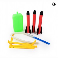 미니 스펀지 에어로켓 장난감 로켓트 발펌프 발로밟는에어로켓