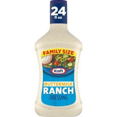 크래프트 버터밀크 랜치 샐러드 드레싱 가족용 세트 6개입 24액량 온스 병, 709ml
