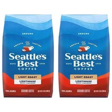 Nestle 네스프레소 시애틀스베스트 라이트 로스트 그라운드 커피, 340g, 2개, 분쇄커피