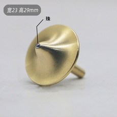 精選優品 盜夢空間圖騰陀螺 電影同款經典黃銅手捻陀螺 減壓金屬玩具, 純銅鋼珠款（持久款）, 1個