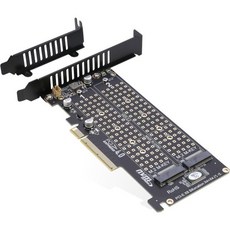 RIITOP 듀얼 M2 NVMe PCIe 어댑터 40 x8에서 2포트 MKey 슬롯 지원 SSD 221102280226022422230 바이퍼케이션 필요