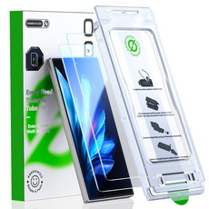 ESSENWOO Galaxy 강화유리 전면9H 고선명 HD 강화유리필2p, 1세트