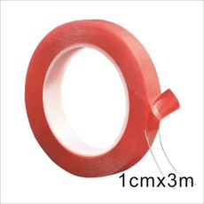 無痕雙面膠.汽車雙面膠.透明壓克力雙面膠 無痕貼 強力膠帶, 1個, 膠帶-寬1CM X 3M長