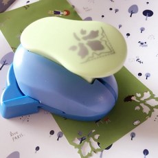 YOLQ兒童DIY壓花器工具，印花機邊紋鏤空壓花器，直角圓角壓花機, 9夜來香, 1個