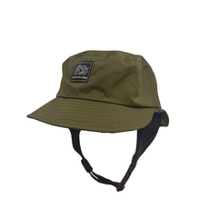 MOUNTS EA CREW 衝浪漁夫帽 快乾透氣遮陽帽 可調節固定帶 男女適用, 軍綠色