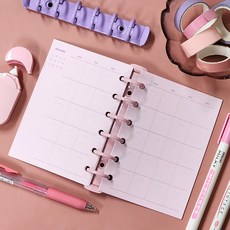 EM04 A7 컬러 6공 바인더