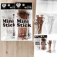 일회용 플라스틱 티스푼 20개 일회용품 숟가락 미니스틱 티스틱