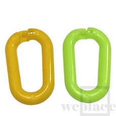 위플레이스 플라스틱연결고리-O형 (10MM) 형광, 10mm 노랑색, 1개