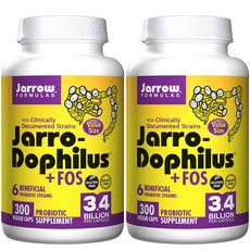 Jarrow FORMULAS 賈羅公式 34億益生元益生菌素食膠囊, 300顆, 2罐