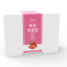 버프 프로틴 파우더 딸기맛 900g 20회분량 단백질 쉐이크 식사대용 다이어트, 1개