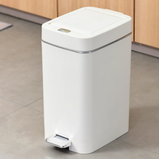 데코트리 심플 양문형 페달 휴지통 원터치 인테리어 쓰레기통