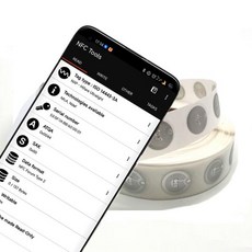 NFC 태그 안드로이드 전화 용 라운드 RFID 스티커 1K 바이트 칩 13.56MHz 쓰기 가능 및 재기록 빈 카드 550, 04 10PCS