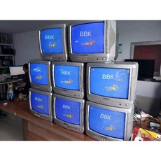 빈티지 TV 송출 카메라 엔틱 17인치 흑백 촬영 카페 브라운관, B. 14인치 컬러 TV