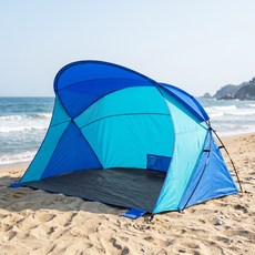 ELSECHO 자동 텐트 해수욕장 야외 활동용 방수 방풍 대형 선쉘터 캠핑 텐트 접이식 휴대용