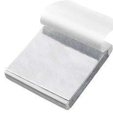 MAEXUS 은박 시트 은박 헤어 8.5×8cm 골드 플레이크 DIY 헤어 은박 레진 네일 아트 장식용 데코아트에 사용할 수 있는 은박 시트 그림용 은박 (100매)