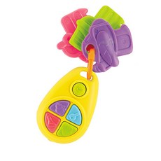 아기웃음 자동차 시동소리 열쇠고리 아기선물 키링, 1개, 혼합색상