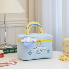 Lris 산리오 토트 파우치 헬로키티 대용량 휴대용 여행 화장품 파우치 성탄절선물