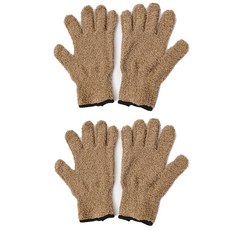 롤링페이퍼 집안청소 다용도 마이크로화이버 매직 청소장갑, 브라운, 4개