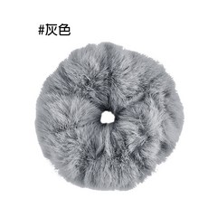 人魚朵朵 仿兔毛髮圈 毛絨絨彈力髮束 馬尾丸子頭髮飾 日韓秋冬風格 多色柔軟髮圈