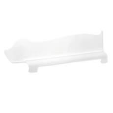 리빙앤소품 강아지 실리콘 와이드 싱크대 문물막이, 1개, 화이트