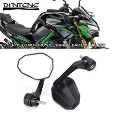 미러가와사키 Z900 Z400 Z900SE Z900RS 엔드 미러 SE RS 알루미늄 E9 Eertified 회전식 오토바이 핸들 바