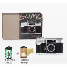 Lomography MC-A 全格 35mm 底片相機 金屬機身, 復古銀黑+彩色底片x2, 1個