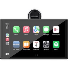 LAMTTO 9인치 무선 자동차 스테레오(Apple Carplay 1080P Reverse Camera 포함) 휴대용 터치 스크린 재생 자동차용 GPS 내비게이션 미러 링크, LAMTTO 9인치 무선 자동차 스테레오(Apple C