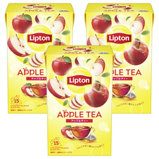 립톤 애플티 피라미드 티백, 24g, 3개, 15개입