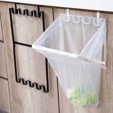 분리수거 걸이대 틈새 수납 접이식 거치대 주방 정리선반, No.01 걸어쓰는 분리수거봉 화이트